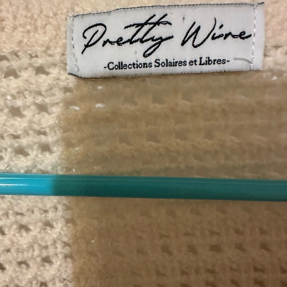 Pretty Rebellious Floral Crochet crop top 100% cotton Boho size s - Picture 2 of 4